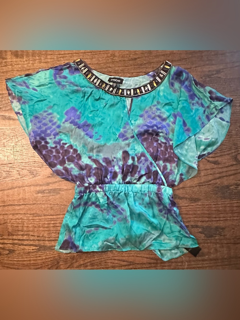 Bebe Vintage Silk Blouse